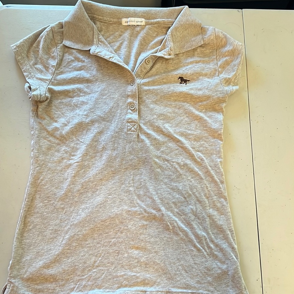 Ambiance Apparel oatmeal polo